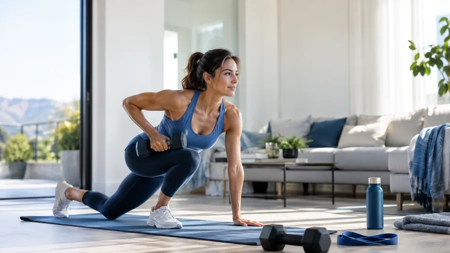 Working out at home